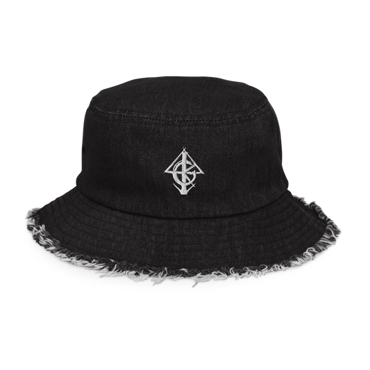 GK Distressed Denim Bucket Hat